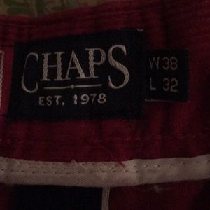 Chaps corduroy red pants.